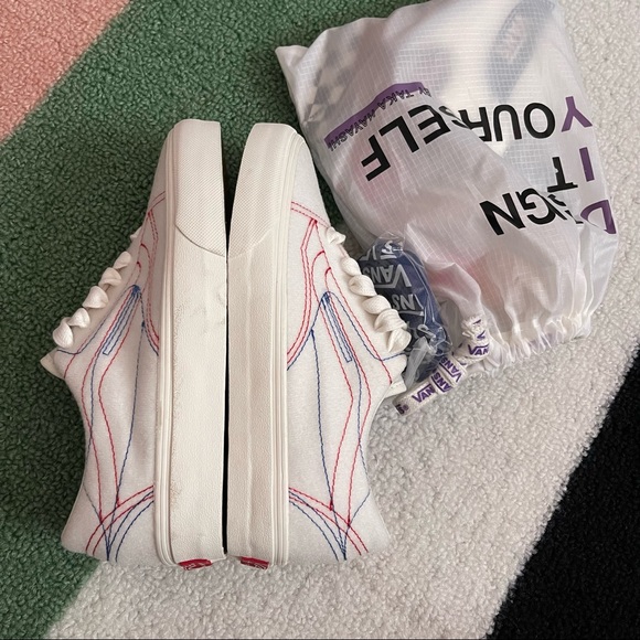 🎨  M/5 W/6.5 Vans Taka Hayashi Old Skool Lo LX DIY - Picture 8 of 11